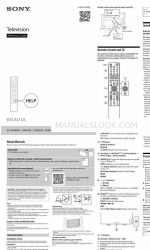 Sony BRAVIA 32W830K Manual de referência