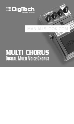 DigiTech BASS MULTI CHORUS Manual