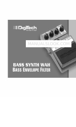 DigiTech BASS SYNTH WAH Manuale