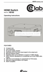 Cable Electronics HS103 Manuel d'utilisation