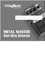 DigiTech METAL MASTER - Manual