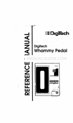 DigiTech Whammy pedal Справочное руководство