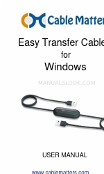 cable matters Easy Transfer Cable Podręcznik użytkownika