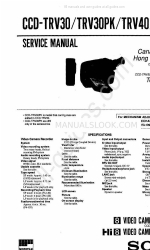 Sony 8 CCD-TRV30PK Service Manual