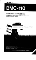 Sony Betamovie BMC-110 Operating	 Instruction