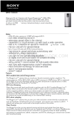 Sony Bloggie Live MHS-TS55/S Spezifikationsblatt