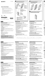 Sony bloggie MHS-PM5 Manual de instrucciones