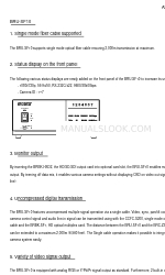 Sony BRU-SF10 Specification Sheet