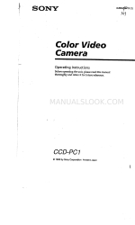 Sony CCD-PC1 Operating Instructions Manual