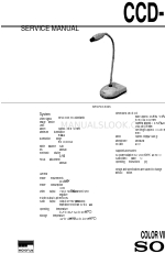 Sony CCD-PC1 Service Manual