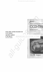 Sony CCD-TR805E Manual de instrucciones