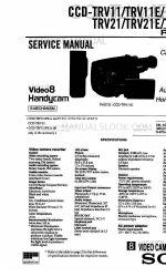 Sony CCD-TRV21 - Video Camera Recorder 8mm Service Manual