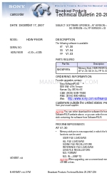 Sony CineAlta HDCAM HDW-F900R Technical Bulletin