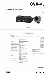 Sony CVX-V3 Service Manual