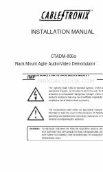 Cable-Tronix CTADM-806a Manuale di installazione