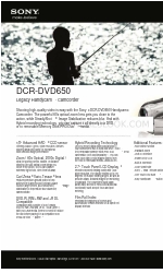 Sony DCR-DVD650 - Hybrid Dvd Camcorder Specifications