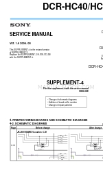 Sony DCR-HC40 - Digital Handycam Camcorder Service Manual