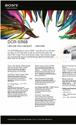 Sony DCR-SR68/L - Hard Disk Drive Handycam Camcorder Specifications