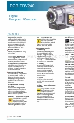 Sony DCR-TRV240 Brochure