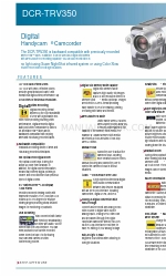 Sony DCR-TRV350 - Digital Handycam Camcorder Brochure