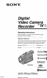 Sony DCR-TRV50 - Digital Handycam Camcorder Manuale di istruzioni per l'uso