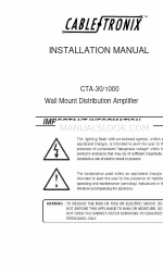 Cable-Tronix CTA-30 Installatiehandleiding