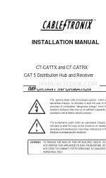 Cable-Tronix CT-CATTX Manual de instalação