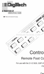 DigiTech Control One Manual do Proprietário