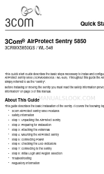 3Com 3CRWX5850GS - AirProtect Sentry 5850 Wireless Intrusion Prevention Sys Quick Start Manual