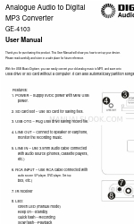 DIGITECH Audio GE-4103 Manuale d'uso