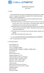 Cablematic MM-SM Series User Manual