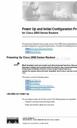 Cisco 2800 Series Konfiguration