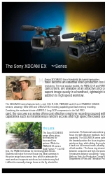 Sony XDCAM EX PMW-EX3 Brochure & specificaties