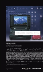 Sony XDCAM PDW-HR1 パンフレット