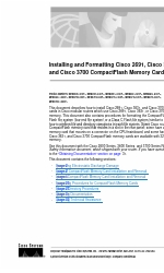 Cisco 3700 series Installieren und Formatieren