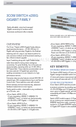 3Com 4200G Series Fiche technique