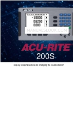 ACU-RITE 200S READOUTS Adım Adım Talimatlar