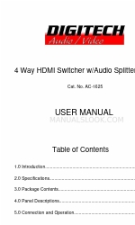 DIGITECH Audio/Video AC-1625 User Manual