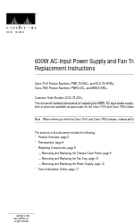 Cisco 7505 Manual de instrucciones de sustitución