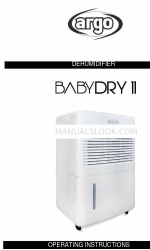 Argo DRY BABY 11 Manual de instrucciones