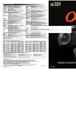 Sony 350 Brochure & specificaties