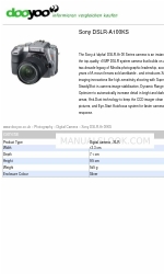 Sony Alpha DSLR-A100KS Gegevensblad