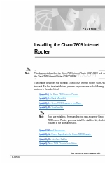 Cisco 7609 Installing