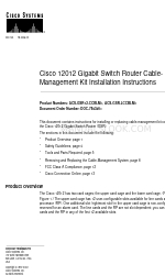 Cisco ACS-GSR-LCCBLM Installation Instructions Manual