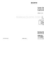 Sony PMW-100 Operating Instructions Manual