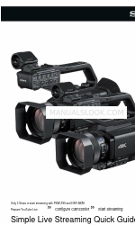 Sony PXW-Z90 Basit Canlı Akış Hızlı Kılavuzu