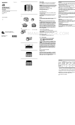 Sony SAL1870 - Zoom Lens - 18 mm Manuale di istruzioni e funzionamento