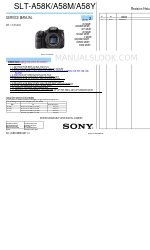 Sony SLT-A58M Service Manual