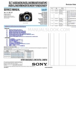 Sony SLT-A65L Manual de servicio