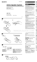 Sony SRS-T33 Instrukcja obsługi